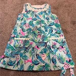 Lilly Pulitzer Blue and Pink Jungle Print Dress